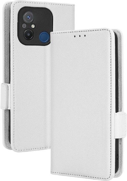Xiaomi Redmi 12C Kart Yuvaları Tutucu Cüzdan Pu Deri Yan Toka (Yurt Dışından)