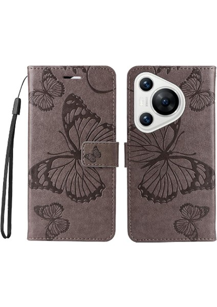 Huawei Huawei Pu Deri Flip Kickstand Darbeye Kapak Için Kılıf ile Kart (Yurt Dışından)