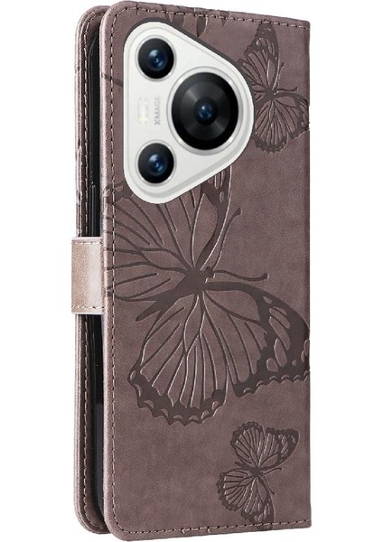 Huawei Huawei Pu Deri Flip Kickstand Darbeye Kapak Için Kılıf ile Kart (Yurt Dışından)