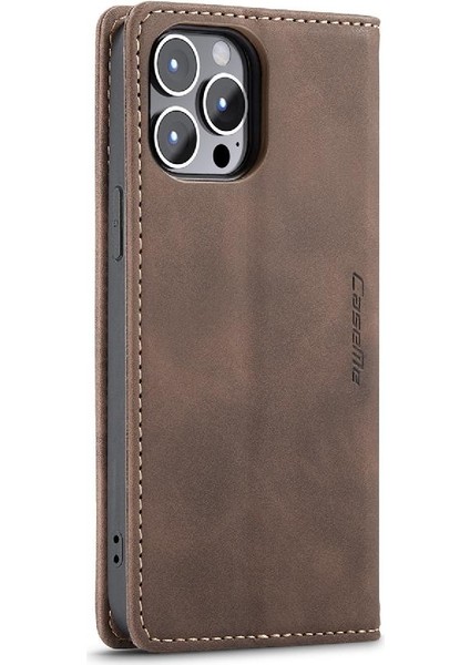 Iphone 13 Için Flip Case Pro Max Durumda Kart Yuvası Kickstand Manyetik Kapatma (Yurt Dışından)