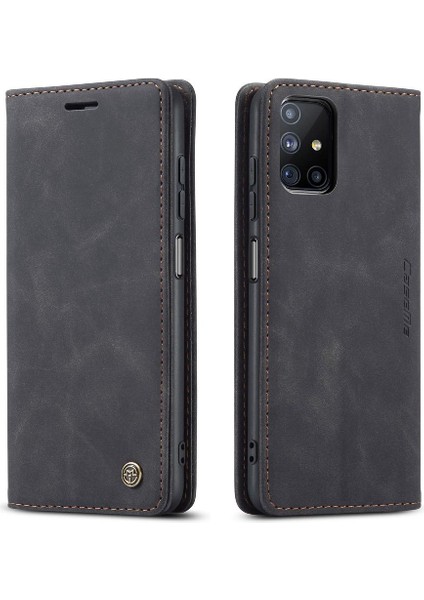 Samsung Galaxy M51 Için Flip Case Kart Yuvası Kickstand Flip Folio Kitap (Yurt Dışından)