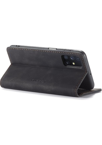 Samsung Galaxy M51 Için Flip Case Kart Yuvası Kickstand Flip Folio Kitap (Yurt Dışından)