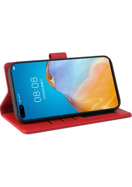 Mellow Shop Huawei P40 Pro Darbeye 4 Köşe Koruma Kickstand Için Flip Case (Yurt Dışından)