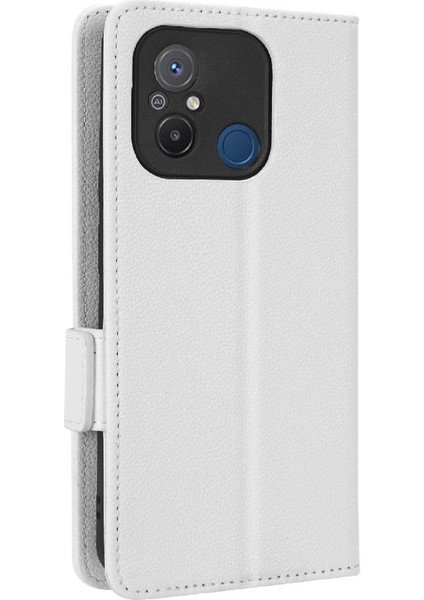 Xiaomi Redmi 12C Kart Yuvaları Tutucu Cüzdan Pu Deri Yan Toka (Yurt Dışından)