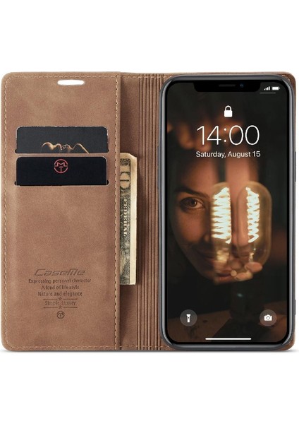 Iphone Xr Flip Folio Kitap Vintage Pu Deri Cüzdan Kılıf Için Flip Case (Yurt Dışından) fiyatları