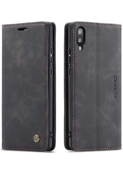 Samsung Galaxy M10 Flip Folio Kitap Manyetik Kapatma Kılıf Pu Için Flip Case (Yurt Dışından)