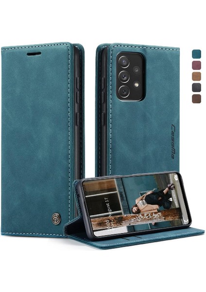 Samsung Galaxy A72 Flip Folio Kitap Kılıf Için Flip Case Kart Yuvası Kickstand (Yurt Dışından)