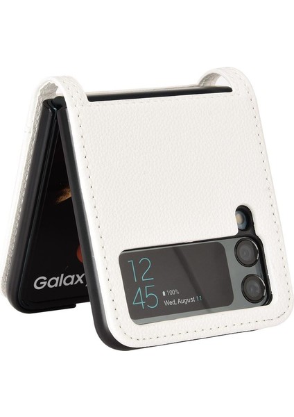 Samsung Galaxy Z Flip 3 Yan Toka Manyetik Kart Yuvaları Tutucu Pu (Yurt Dışından)