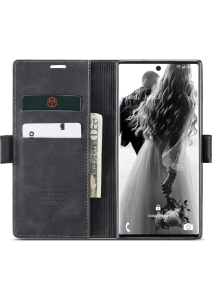 Samsung Galaxy NOTE20 Ultra Kılıf Için Flip Case Kart Yuvası Kickstand Vintage (Yurt Dışından)