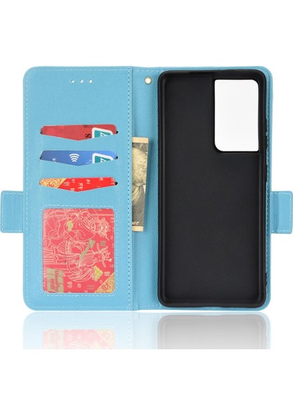 Samsung Galaxy S21 Ultra Pu Deri Yan Toka Kart Yuvaları Tutucu (Yurt Dışından) fırsatları