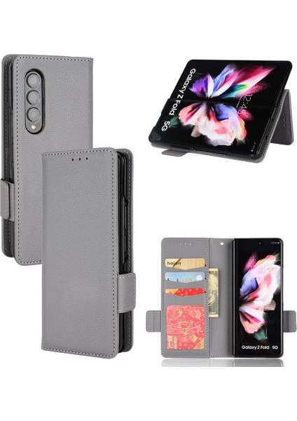 Samsung Galaxy Z Için Kılıf Fold 4 Kart Yuvaları Tutucu Pu Deri Yan Toka (Yurt Dışından)
