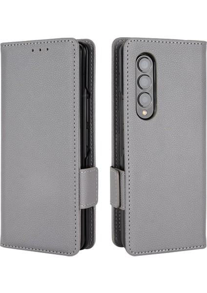 Samsung Galaxy Z Için Kılıf Fold 3 Cüzdan Kart Yuvaları Tutucu Yan Toka Pu (Yurt Dışından)