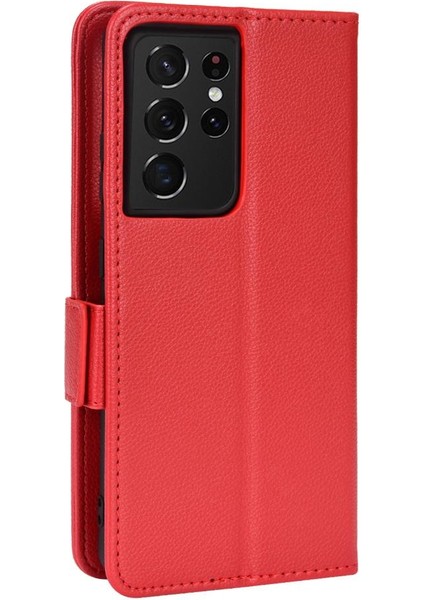 Samsung Galaxy S21 Ultra Pu Deri Yan Toka Kart Yuvaları Tutucu (Yurt Dışından) modelleri