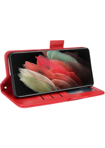 Samsung Galaxy S21 Ultra Pu Deri Yan Toka Kart Yuvaları Tutucu (Yurt Dışından) fırsatları