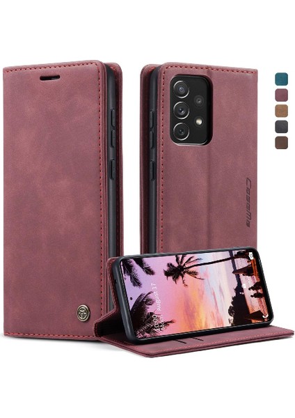 Samsung Galaxy A72 Flip Folio Kitap Kılıf Için Flip Case Kart Yuvası Kickstand (Yurt Dışından)