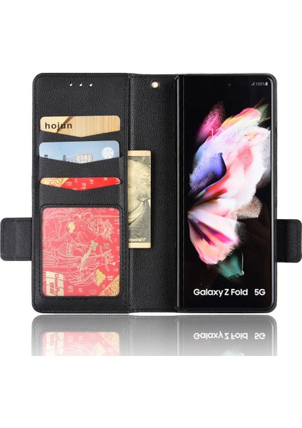 Samsung Galaxy Z Için Kılıf Fold 4 Kart Yuvaları Tutucu Pu Deri Yan Toka (Yurt Dışından)