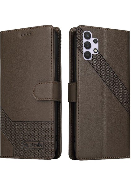 Samsung Galaxy A32 4g 4 Köşe Koruma Üç Kart Yuvaları Için Flip Case (Yurt Dışından)