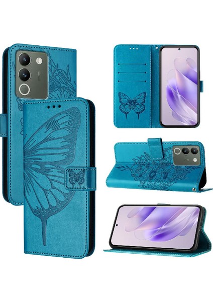Vivo V29E 5g Manyetik Kabartma Kelebek Premium Deri Flip Için Kılıf (Yurt Dışından) indirimleri