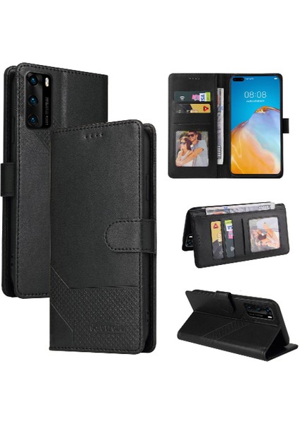 Mellow Shop Huawei P40 Pro Darbeye 4 Köşe Koruma Kickstand Için Flip Case (Yurt Dışından)