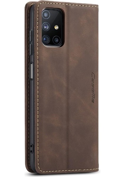 Samsung Galaxy M51 Için Flip Case Kart Yuvası Kickstand Flip Folio Kitap (Yurt Dışından)