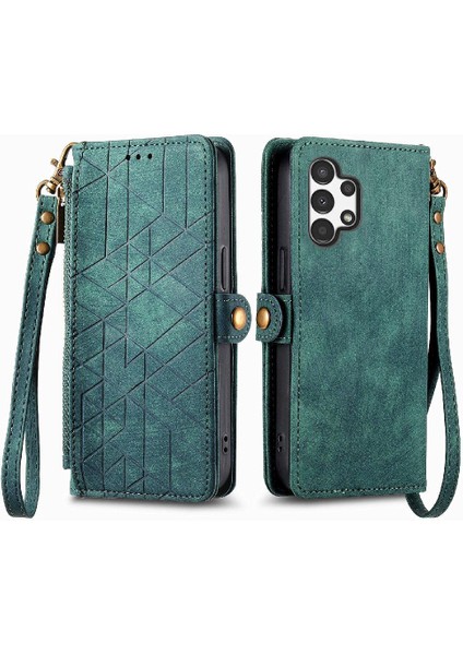 Samsung Galaxy A13 4g Için Flip Case Cüzdan Kapak Çevirin Darbeye Deri (Yurt Dışından)