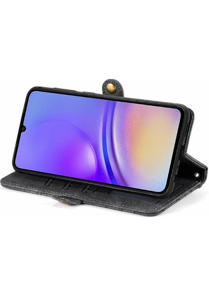 Samsung Galaxy A05 4g Için Flip Case Cüzdan Kapak Çevirin Deri Kılıf Basit (Yurt Dışından)