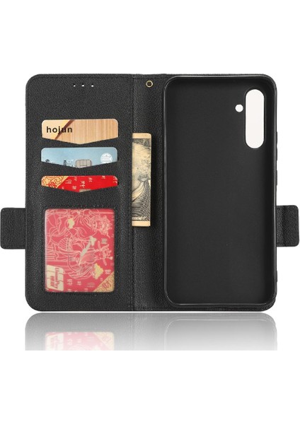 Samsung Galaxy M54 5g Yan Toka Manyetik Kart Yuvaları Tutucu Pu (Yurt Dışından) fırsatları