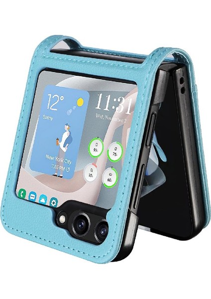 Samsung Galaxy Z Flip 5 Cüzdan Için Kılıf Yan Toka Kart Yuvaları Tutucu Pu (Yurt Dışından) modelleri