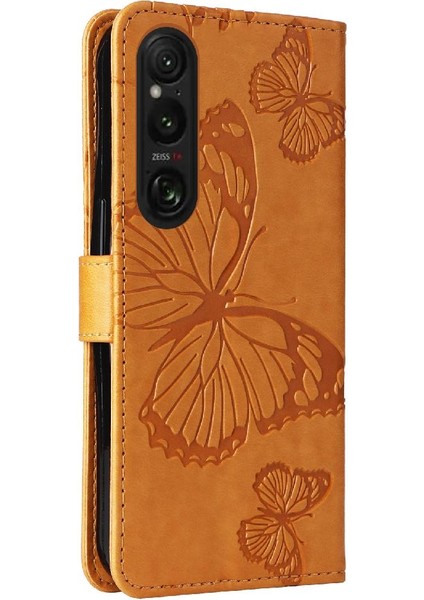 Sony Xperia 1 Vi 2024 Için Kılıf Pu Deri Darbeye Kapak Flip Kickstand (Yurt Dışından)