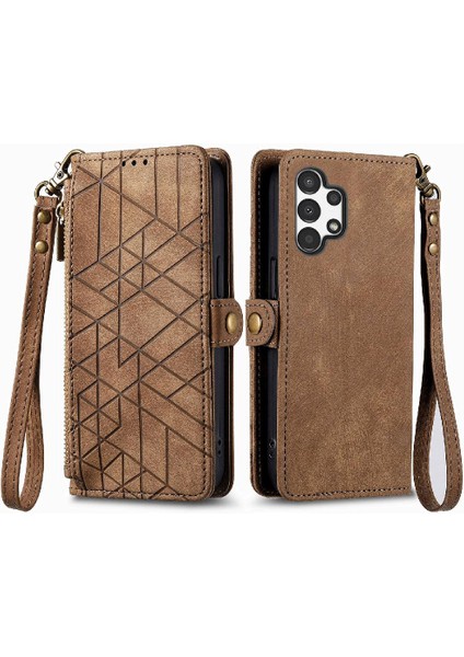 Samsung Galaxy A13 4g Için Flip Case Cüzdan Kapak Çevirin Darbeye Deri (Yurt Dışından)