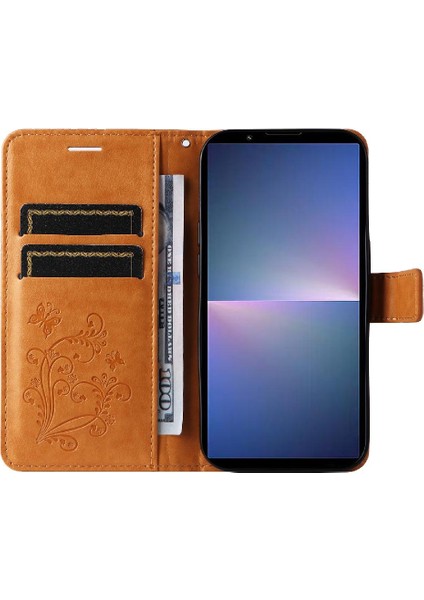 Mellow Shop Sony Xperia 10 Vi Flip Kickstand Manyetik Kapak Pu Deri Kılıf ile (Yurt Dışından)