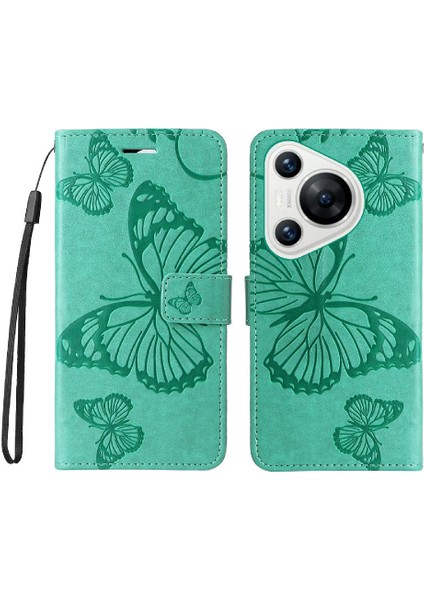 Huawei Huawei Pu Deri Flip Kickstand Darbeye Kapak Için Kılıf ile Kart (Yurt Dışından)
