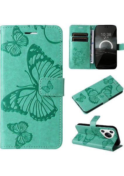 Huawei Huawei Pu Deri Flip Kickstand Darbeye Kapak Için Kılıf ile Kart (Yurt Dışından)