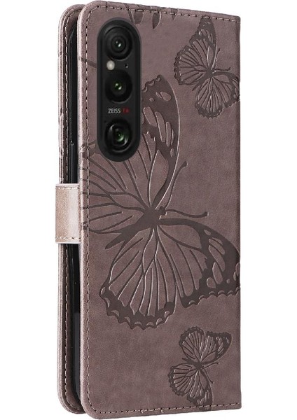 Sony Xperia 1 Vi 2024 Için Kılıf Pu Deri Darbeye Kapak Flip Kickstand (Yurt Dışından) modelleri