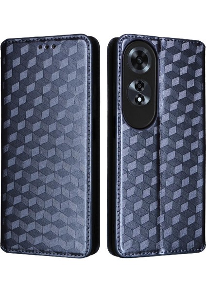 Oppo A60 4g 3D Desen Kart Yuvaları Için Kılıf Tutucu Pu Deri Manyetik (Yurt Dışından)