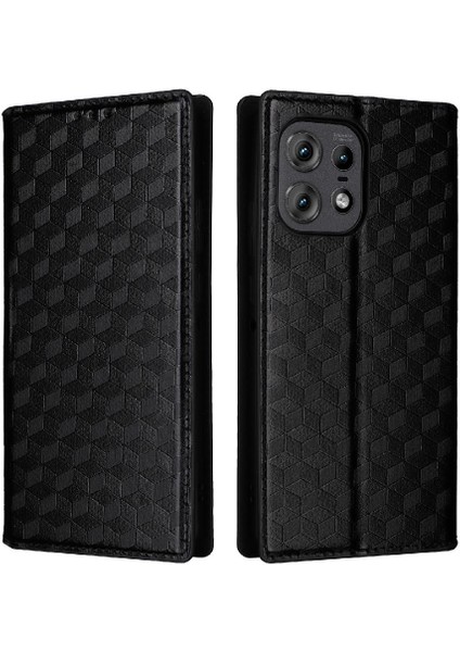 Motorola Moto Kenar 50 Pro Pu Deri 3D Desen Manyetik Kapatma (Yurt Dışından)