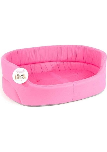 Pet Pretty Petprety Kumaş Kedi Köpek Oval Yatağı Pembe No:1