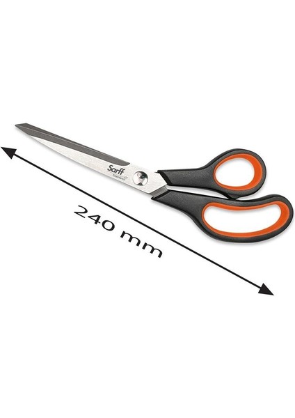 Easy Grip Kauçuk Plastik Saplı 24 cm Ofis Makası