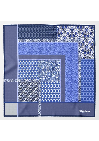Daphne Italyan Malı Premium Series Ünlü Barbieri Yapımı Fular Bandana Como Eşarp
