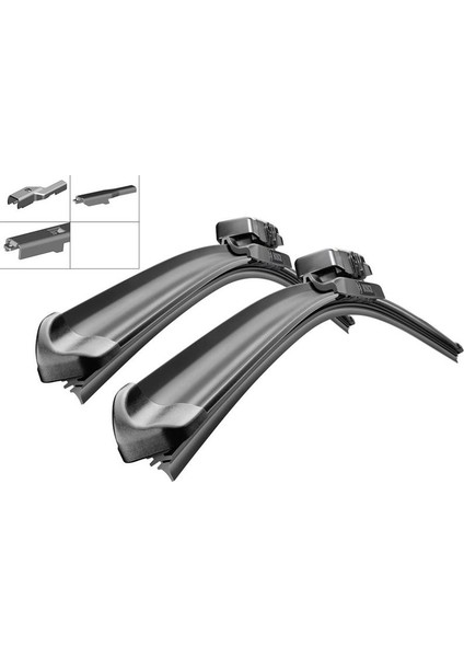 BOS-3397118966 Aerotwin Silecek Seti - 600/530 mm A 966...
