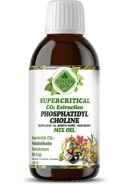 Fosfatidilkolin Süperkritik Mix Yağı 100 ml (PHOSPHATİDYLCHOLİNE SUPERCRİTİCAL MİX OİL)