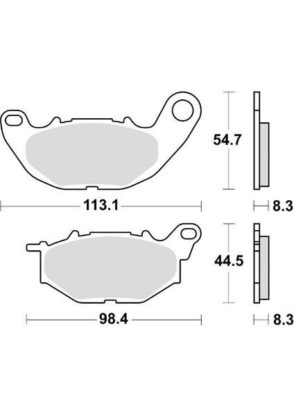 Yamaha Mt-25/r-25 Ön Fren Balatası Yarı Metalik 968SM1