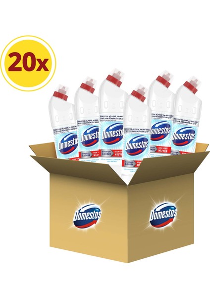 Yoğun Kıvamlı Çamaşır Suyu Kar Beyazı 750 ml X20