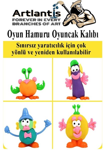 Oyun Hamuru Oyuncak Kalıbı 1 Paket Oyun Hamuru Aksesuarları Seti