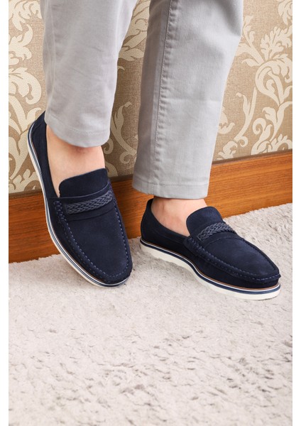 Trapani Deri Süet Erkek Günlük Ayakkabı Loafer Ayakkabı