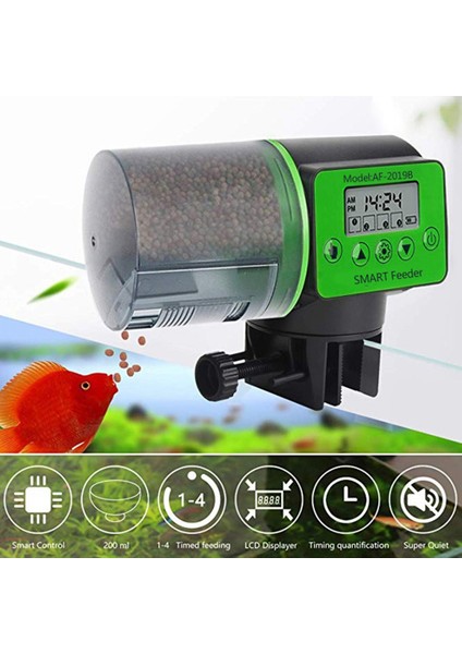 Otomatik Balık Besleyici Akvaryum Dijital Balık Tankı Elektrik Plastik Zamanlayıcı Besleyici Gıda Besleme Dağıtıcı Aracı (Yurt Dışından) fiyatları