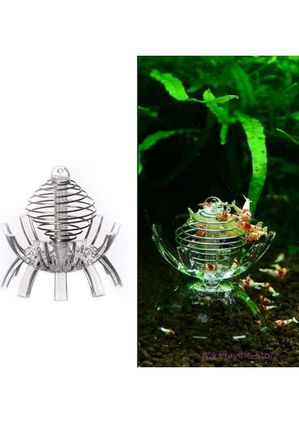 Akvaryum Çok Fonksiyonlu Frimp Besleyici Ispanak Kafesi Yosun Topu Kuru Ispanak Besleme Mama Kasesi Karides Besleme Kafesi C42 (Yurt Dışından)