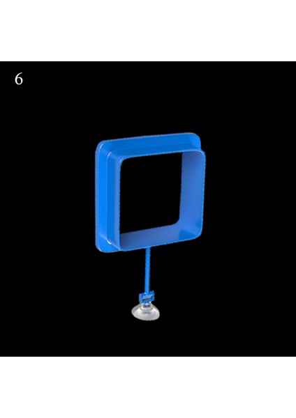 No.6 Tarzı 1 Adet Yeni Akvaryum Besleme Halkası Balık Tankı Istasyonu Kare Daire Gıda Tepsisi Besleyici Su Tesisi Yüzdürme Aksesuarı Yüksek (Yurt Dışından)