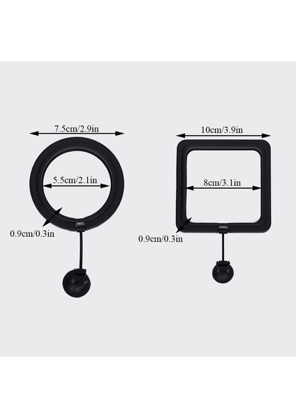 No.6 Tarzı 1 Adet Yeni Akvaryum Besleme Halkası Balık Tankı Istasyonu Kare Daire Gıda Tepsisi Besleyici Su Tesisi Yüzdürme Aksesuarı Yüksek (Yurt Dışından) fırsatları