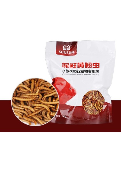 Mavi Stil No.1 Boyutu 140G Doğal Kurutulmuş Mealworm Gıda Yemek Pet Sürüngen Tavukları Beslemek Için Yabani Bahçe Kuş Akvaryum Solucan (Yurt Dışından) fiyatları
